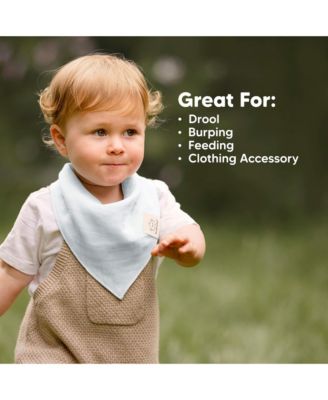 8pk Lumi Muslin Baby Bibs, Bandana Bibs for Baby Boy, Baby Girl, Muslin Drool Bib for Newborn, Toddler