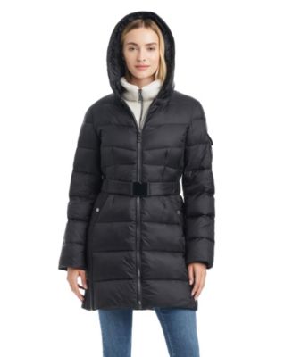 Women's Mid-Length Fitted Puffer Coat