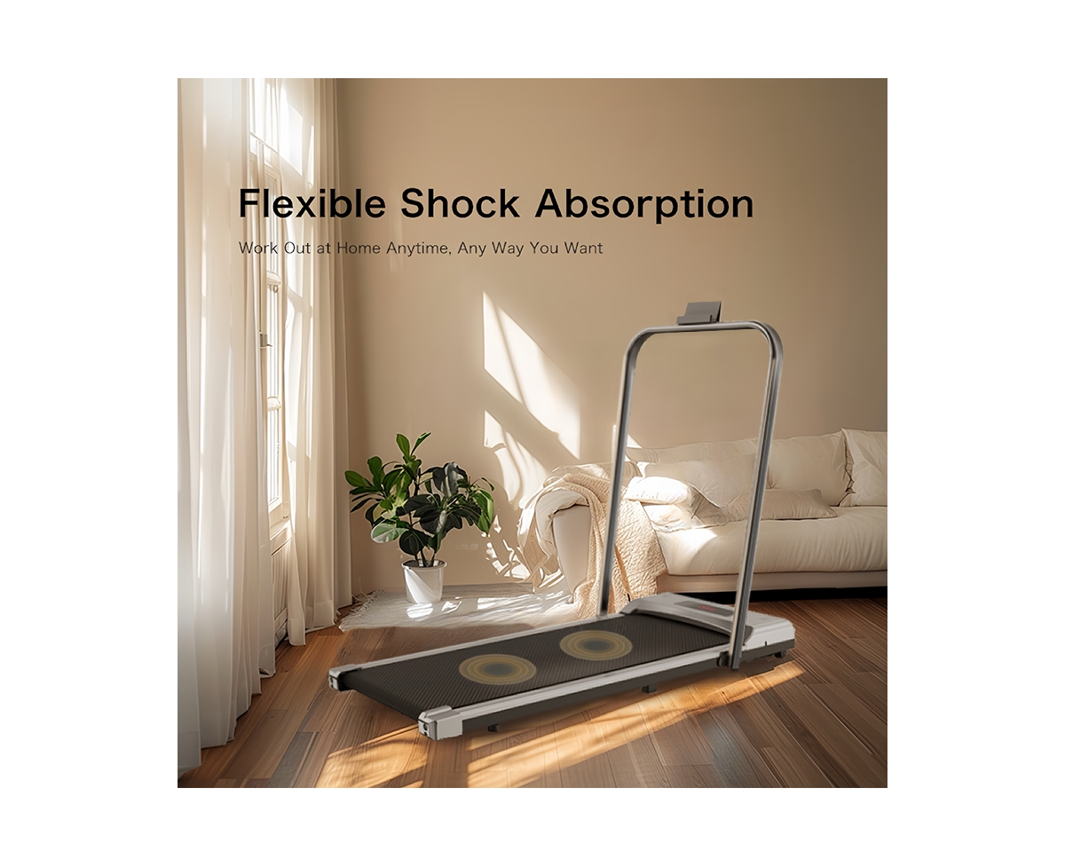 Slickblue Treadmill Space-Saving Under-Desk Model  White, or Silver Portable, Convenient & Effective for Indoor Use - Black