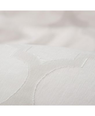 Premium Quatrefoil Voile Sheer Curtains - 2-Panel Light Filtering Curtains for Living Room, Bedroom, Kitchen - 52" x 84" - Sage