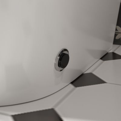 27.9x15.4x19.3 in Smart Toilet All-in-one - UV Sterilization, Radar Sensing Flip Cover, Instant Cleaning, Warm Air Drying,US Standard 110V