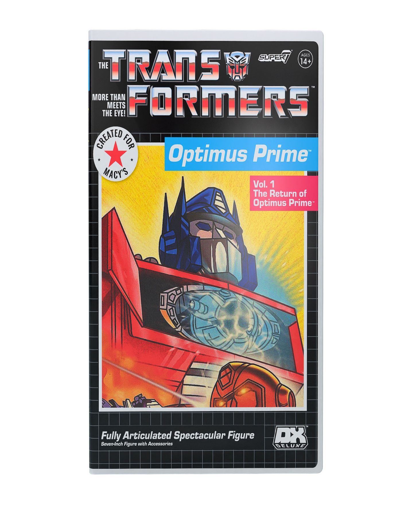 Детская фигурка Super 7 Transformers Deluxe Wave One Optimus Prime (VHS) Action Figure — фото 2