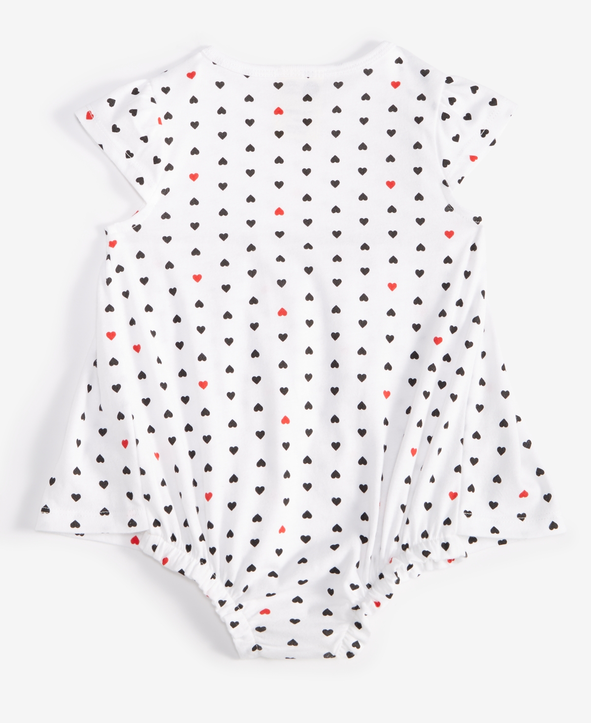 First Impressions Baby Girls Tonal Hearts Skirted Sunsuit, Created for Macy's