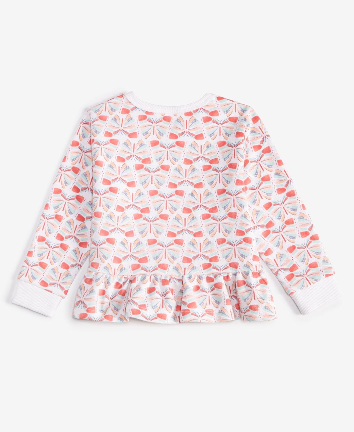 First Impressions Baby Girls Long-Sleeve Butterfly Love Printed Sweatshirt, Created for Macy's