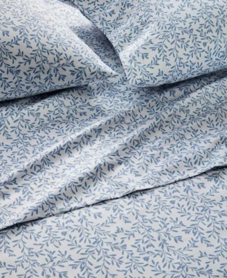 Charter Club 550 Thread Count Printed Cotton 3-Pc. Sheet Set, Twin, Exclusively at Macy’s