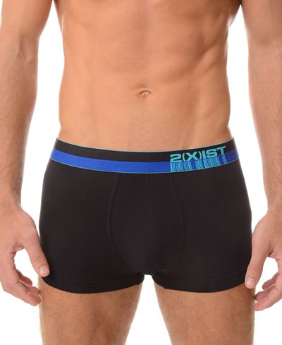 2(x)ist Barcode Men's No-Show Trunks