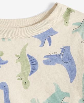 Baby Boys Short-Sleeve Dino-Print T-Shirt