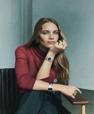 Women's Pulse Silver Stainless Steel Mesh Watch 26.40mm