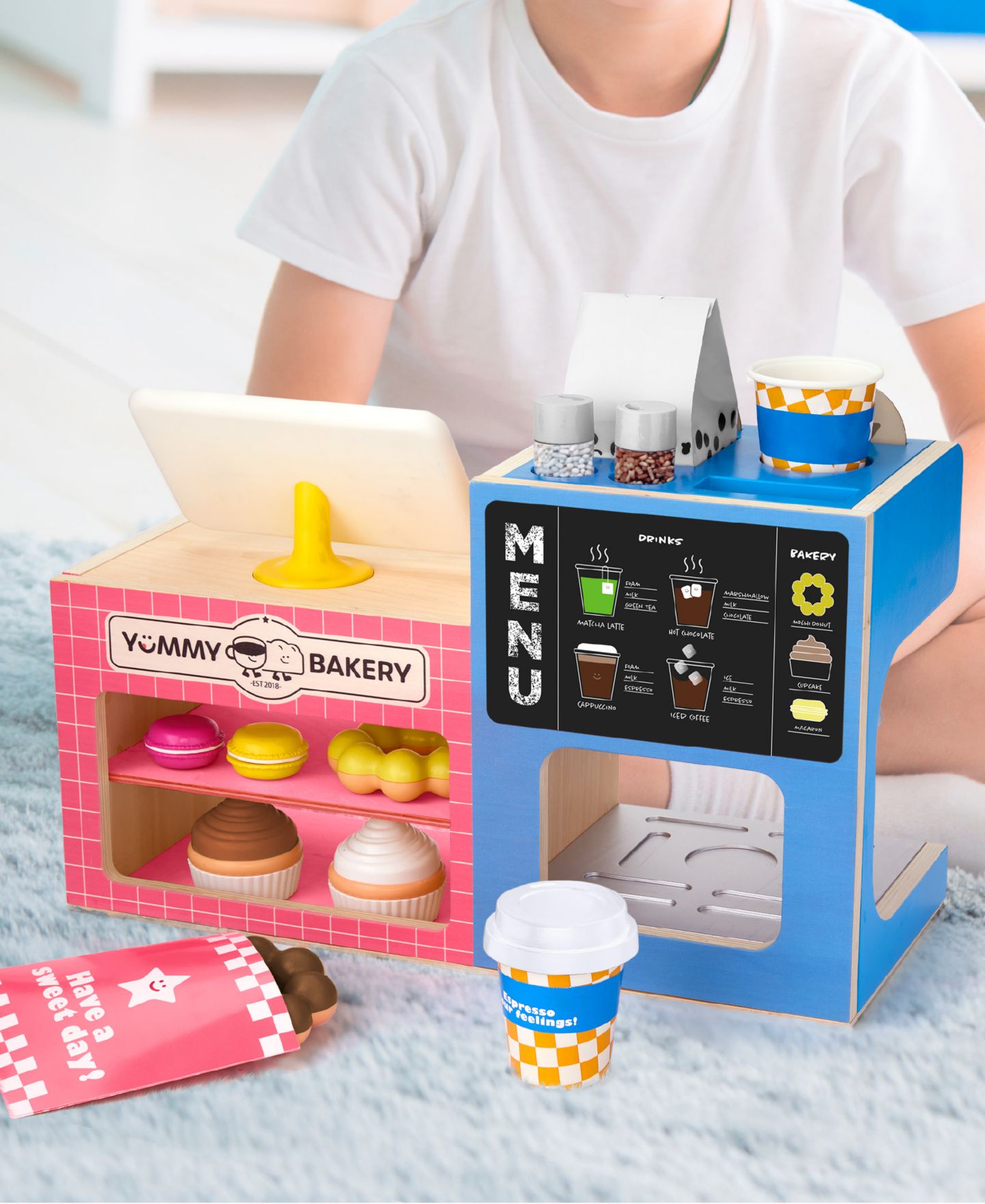 Детский игровой набор Geoffrey's Toy Box Cafe Cake Bakery Coffee Shop Playset — фото 2
