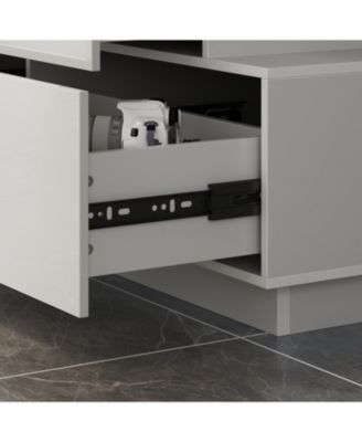 High Gloss White Wood 6-Drawer Chest of Drawers