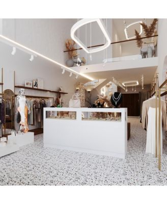  Storage/Display Cabinet with Glass Top , Bedroom Dresser Armoire Island