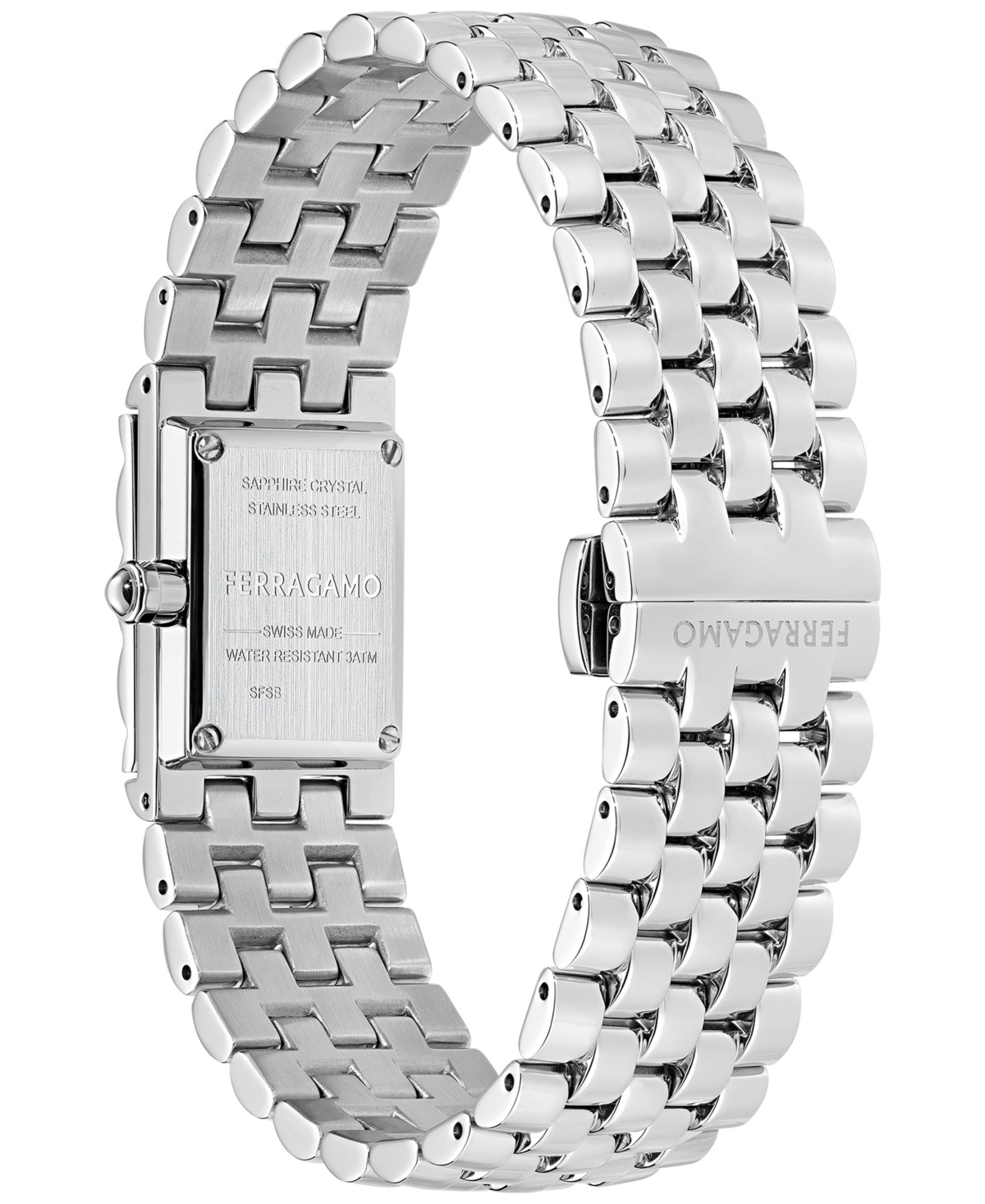 Edifier Women's Secret Diamond (3/4 Ct. T.w.) Stainless Steel Bracelet Watch 19x30mm In Stainless