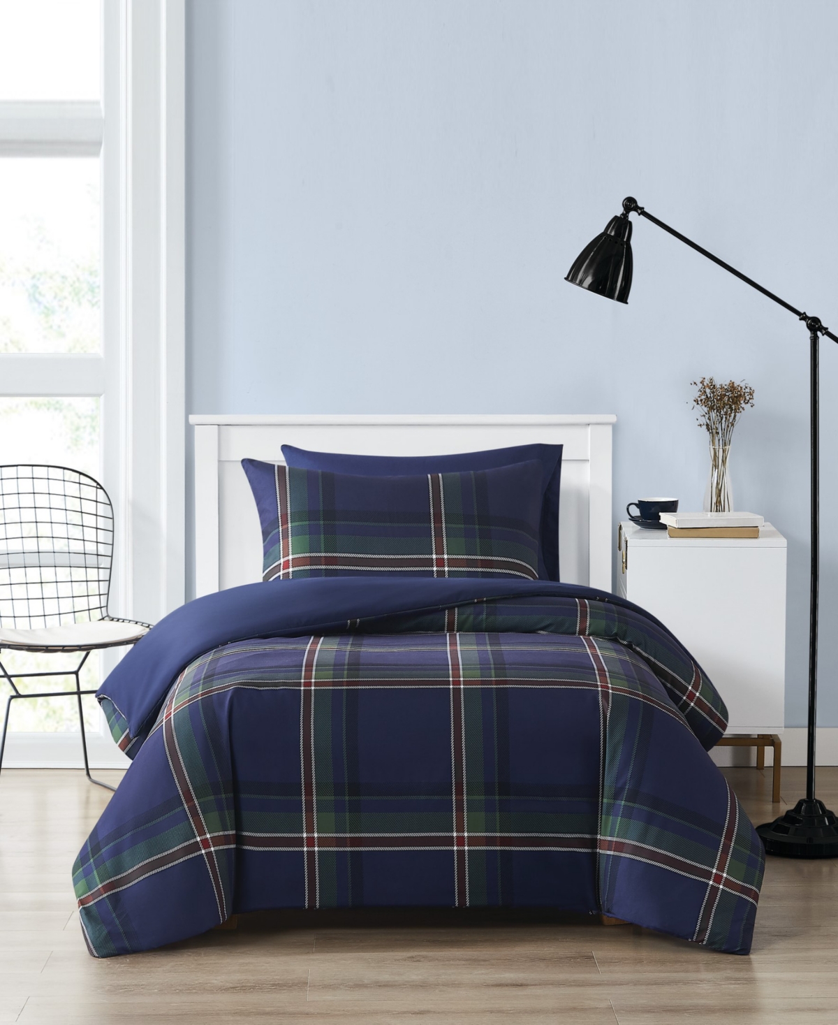 Truly Soft Bronson Plaid 3-Pc. Comforter Set, King