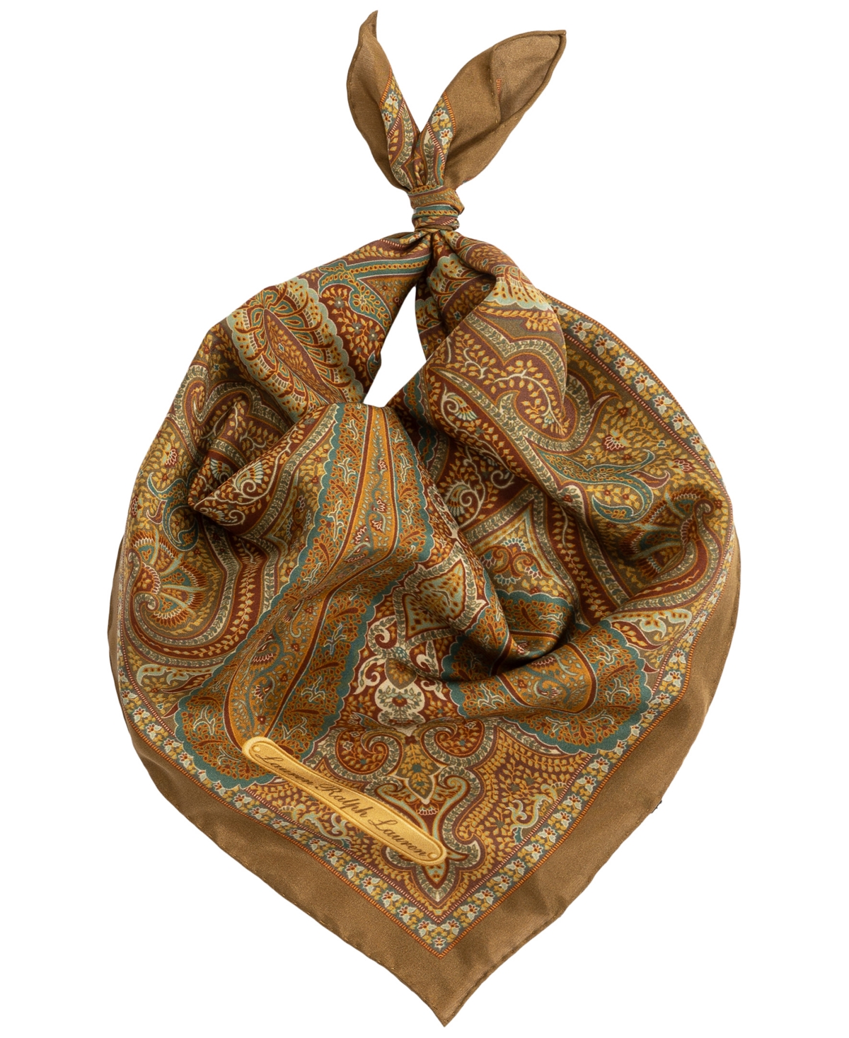 Lauren Ralph Lauren Paisley Glen Plaid Square Scarf