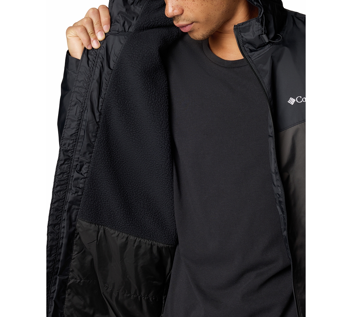 Columbia Men's Glennaker Ii Fleece Lined Rain Jacket - Shark