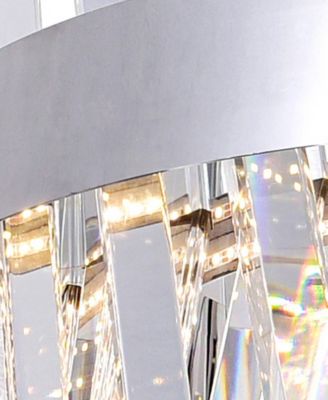 14" Metal Glace LED Chandelier