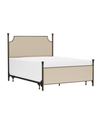 Hillsdale 52" Metal McArthur King Canopy Upholstered Headboard and Footboard