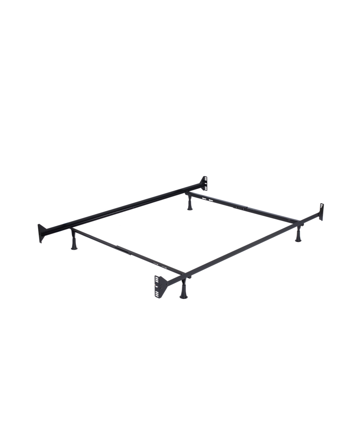 Hillsdale 49.25" Metal Twin/full Bed Frame In Black