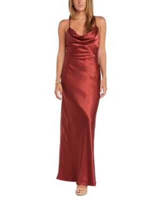 Morgan & Company - Juniors' Tie-Back Sleeveless Scoop-Neck Dress