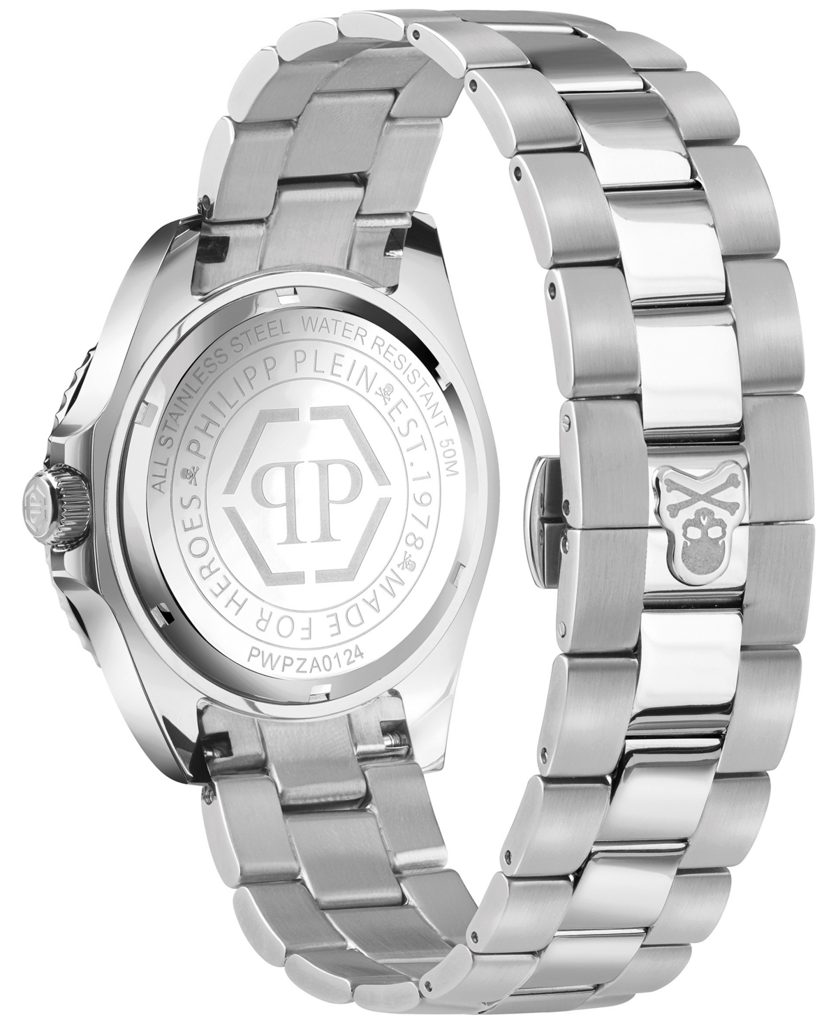 Philipp Plein Men's Gmt Stainless Steel Bracelet Watch 44mm In Stainless