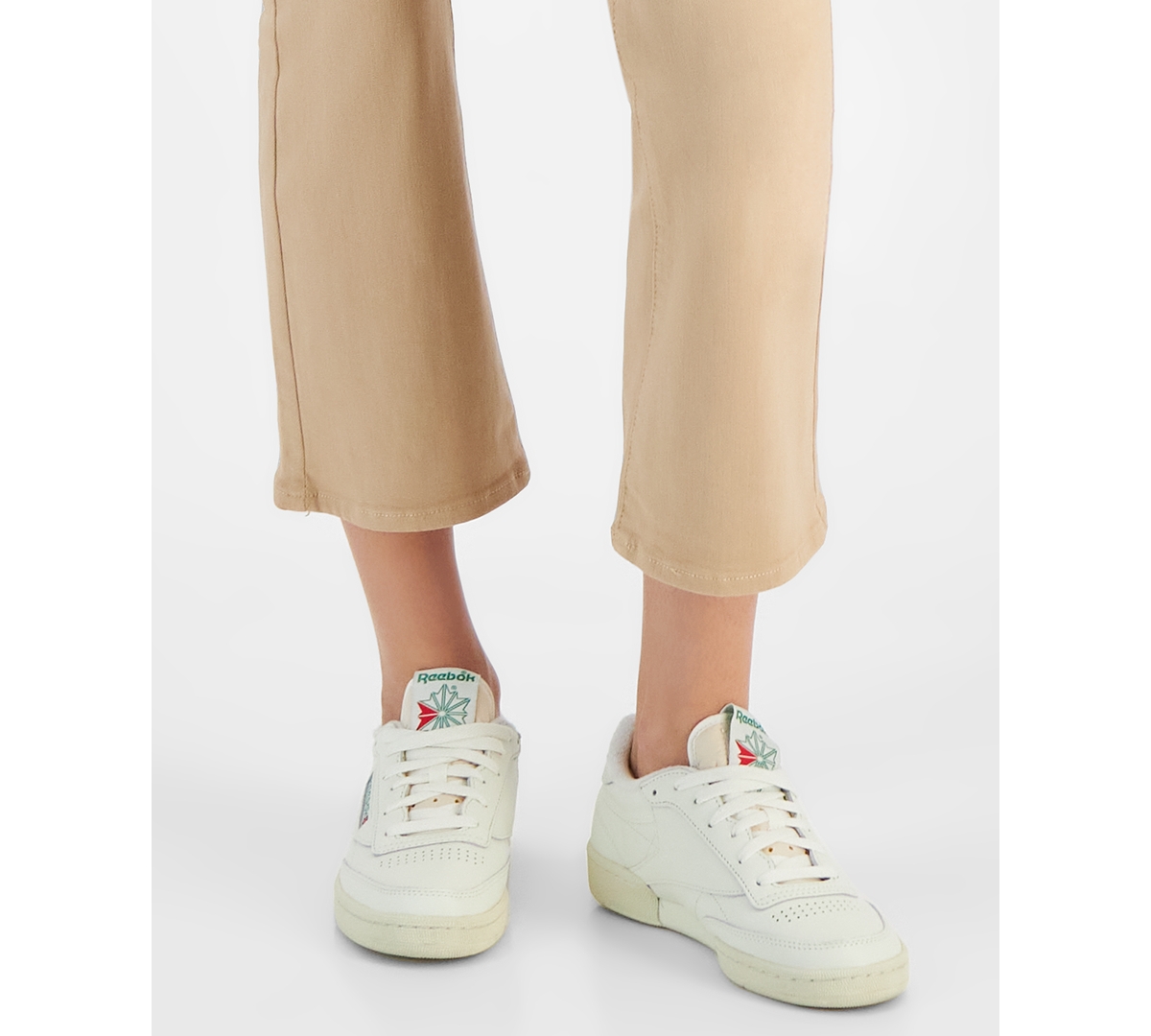 7 For All Mankind High Waisted Slim Kick Flare Jeans In Brunette & Cafe Crema In Caramel Coated