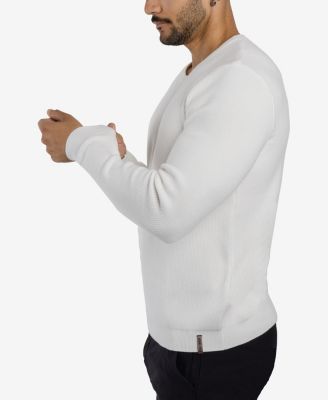 Men's Ribbed Crew Neck Sweater