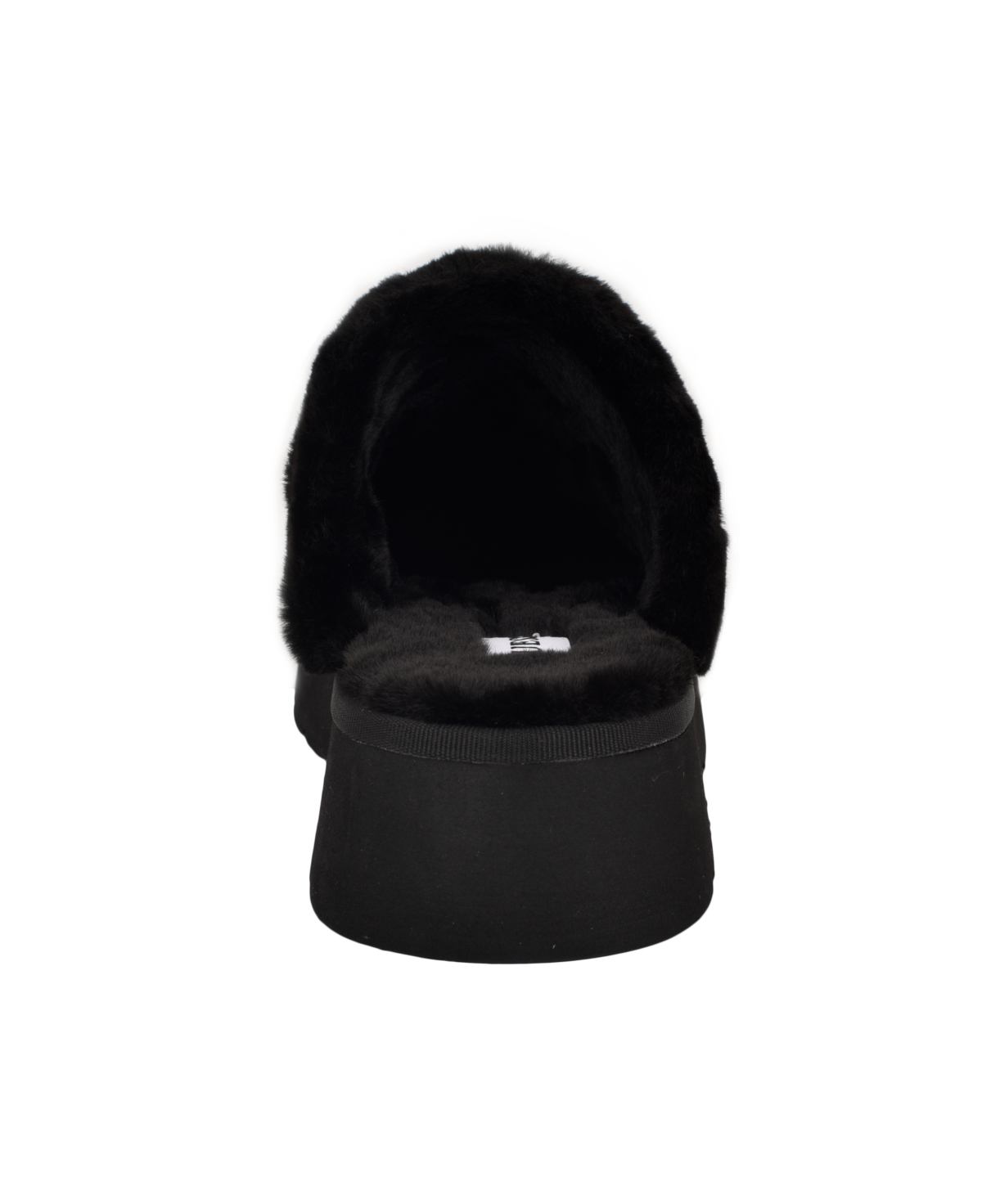 Guess Women's Danikas Slip-on Slippers In Black Velvet Rhinestone Logo