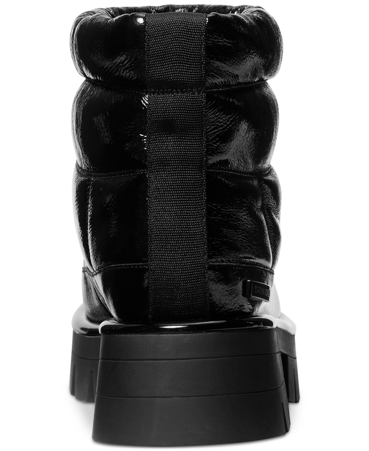 Michael Kors Barton Crackled Patent Leather Boot In Black