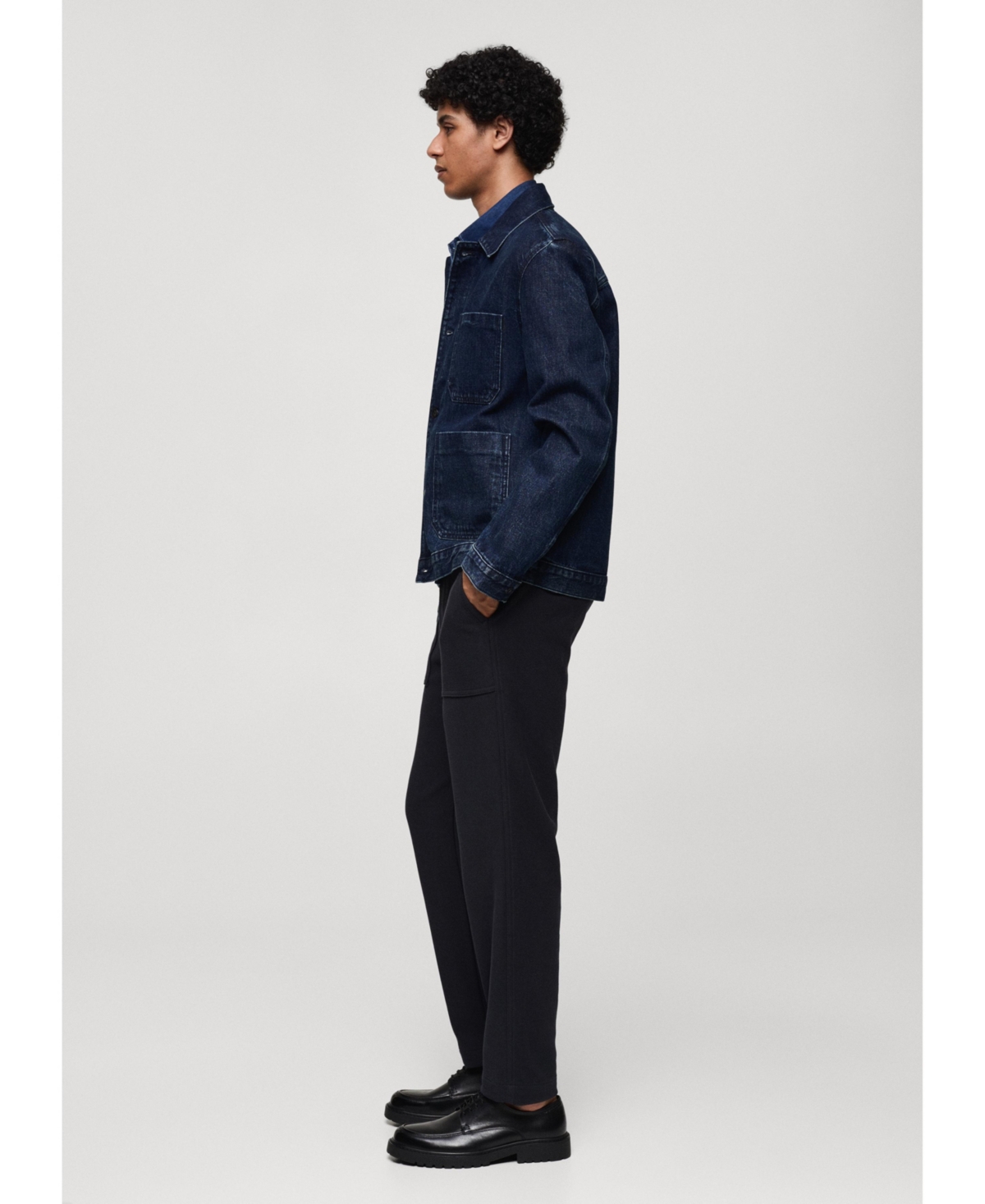 MANGO MEN'S POCKETED DENIM JACKET 