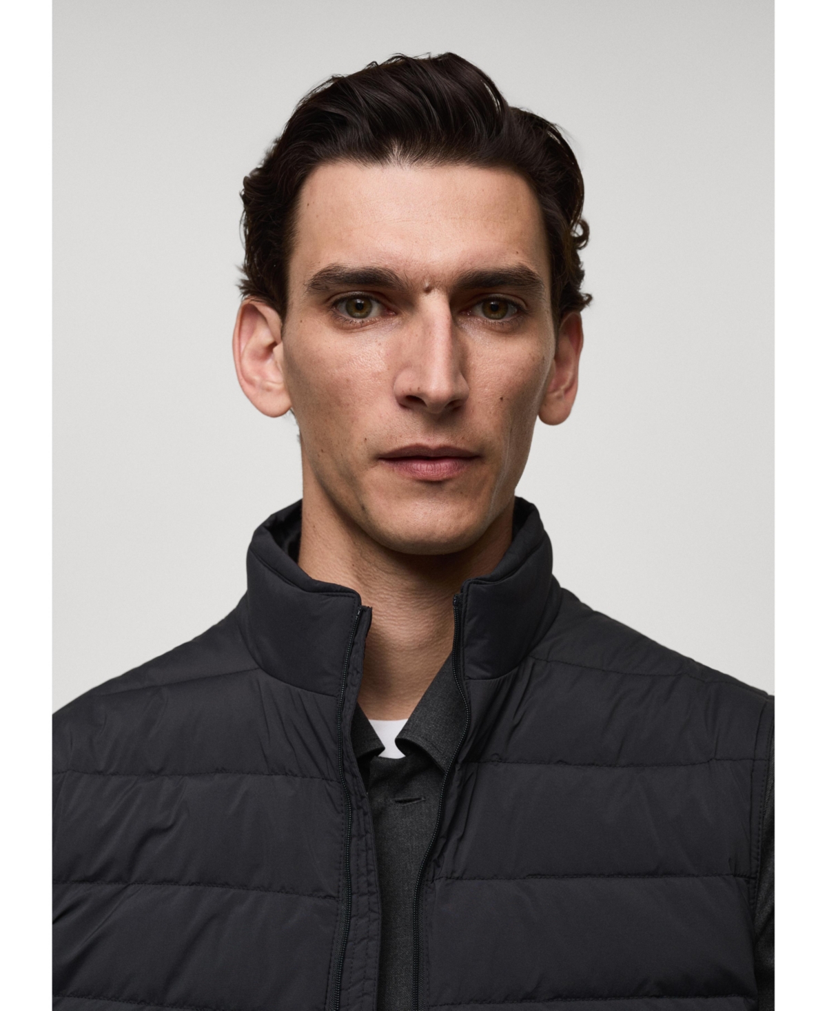 Mango Men's Water-Repellent Quilted Vest
