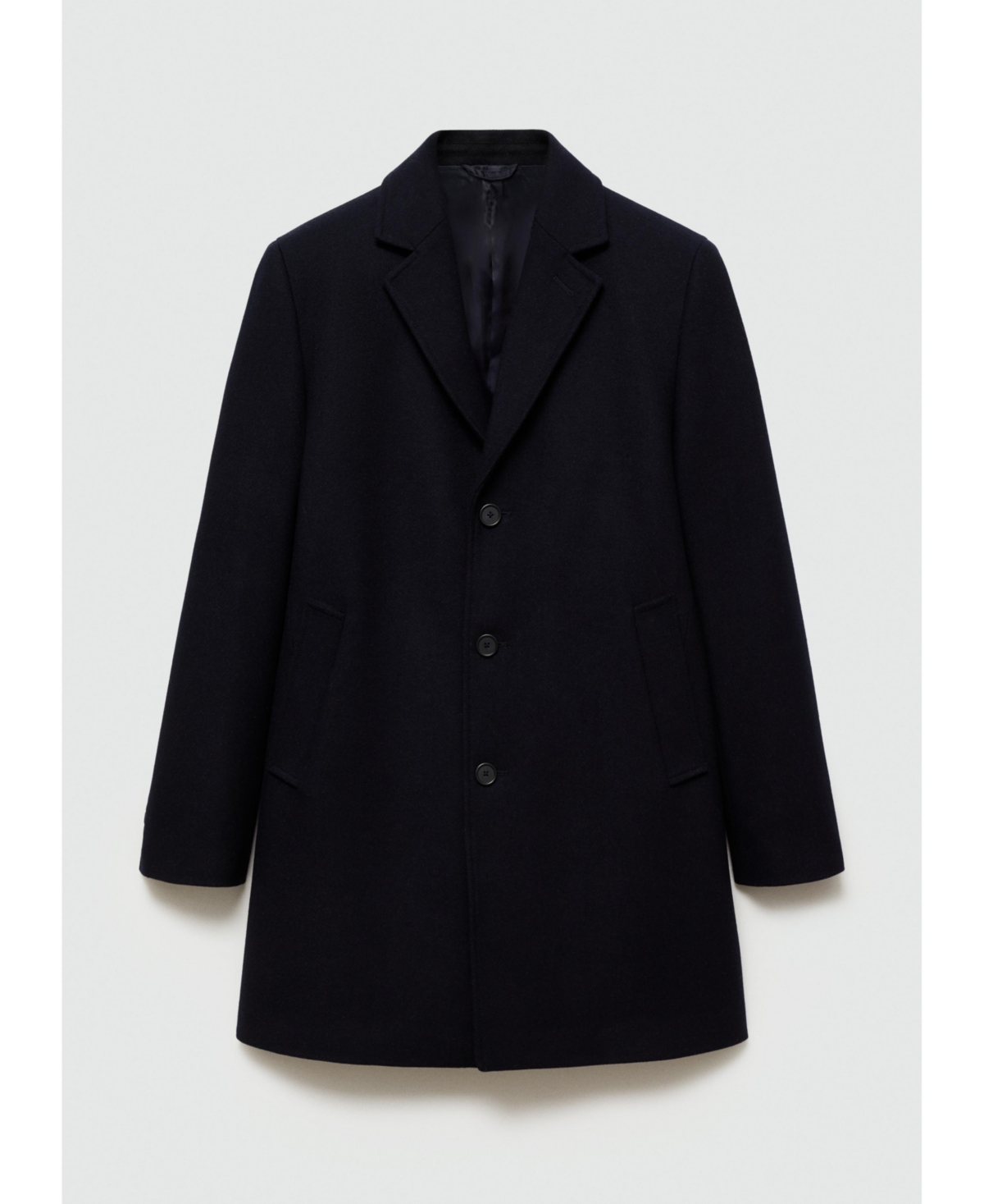 Mango Men's Lightweight Wool Coat