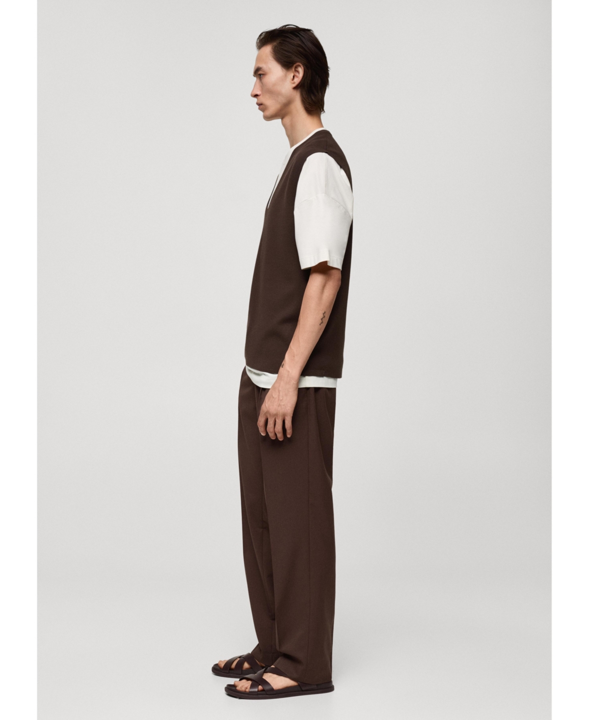 Mango Men's Regular Fine-Knit Vest