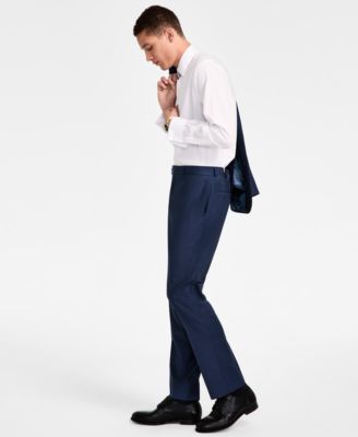 Brooks Brothers B by Brooks Brothers Мужские стрейчевые костюмные брюки классического кроя из смесовой шерсти 38090₽