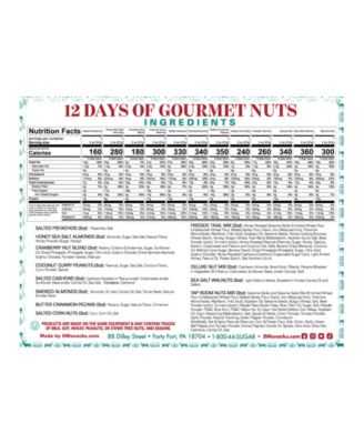 12 Days of Gourmet Nuts Winter Wonderland Selection Advent Calendar, 12 piece