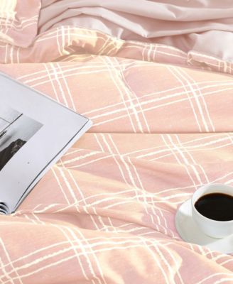 Grid Plaid Reversible 7-Pc. Comforter Set, Full