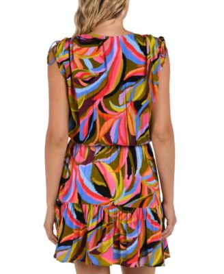 Женский топ-бикини на бретельках Tropic Waves от La Blanca и хипстерские плавки-бикини с гофрированной лентой