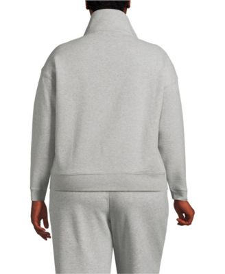 Lands End Plus Size Serious Sweats Relaxed Long Sleeve Half Zip Sweatshirt - Set Top 14290₽