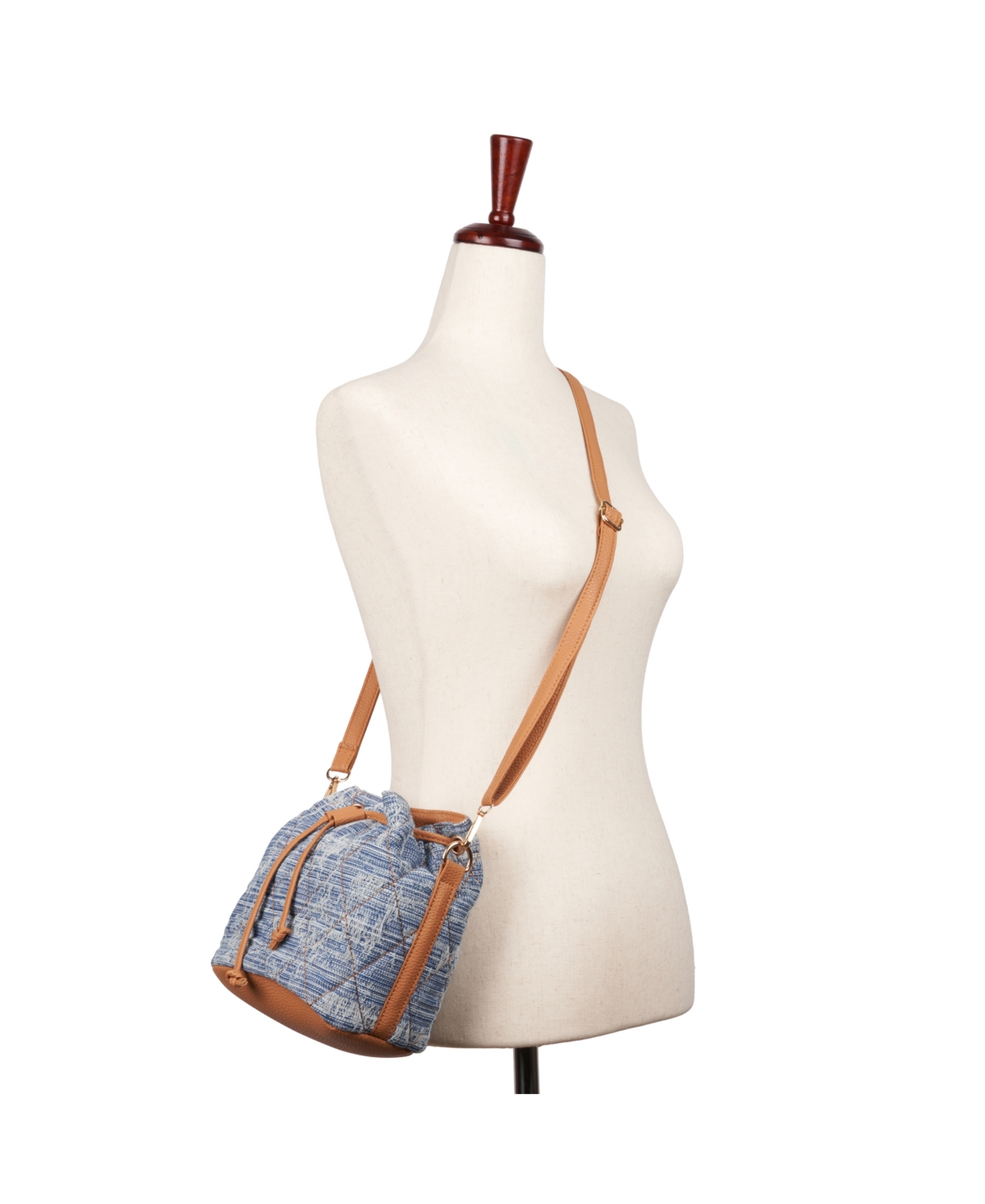 Olivia Miller Benedetta Crossbody Bag In Denim Blue