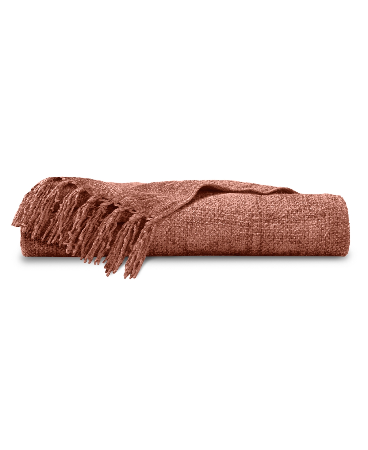 Ella Jayne Classic Weave Chenille Throw, 50" X 60" In Clay
