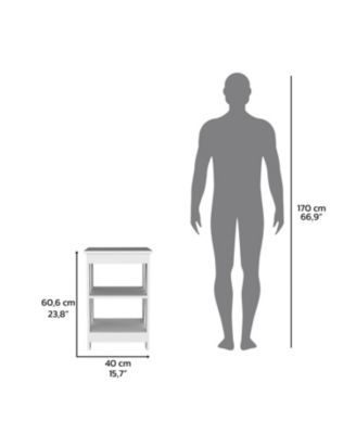 Ross 3-Tier End Table/Nightstand, Side Table