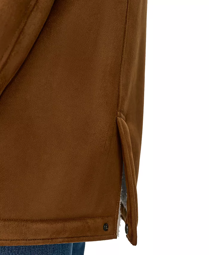 Men's Faux-Shearling Coat - thumbnail 5