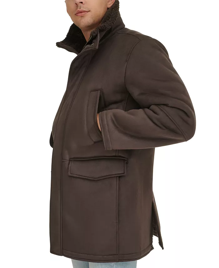 Men's Faux-Shearling Coat - thumbnail 10