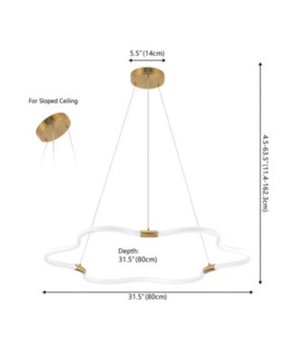 Nuvola Adjustable Dimmable LED Cloud Chandelier in Metal and Acrylic