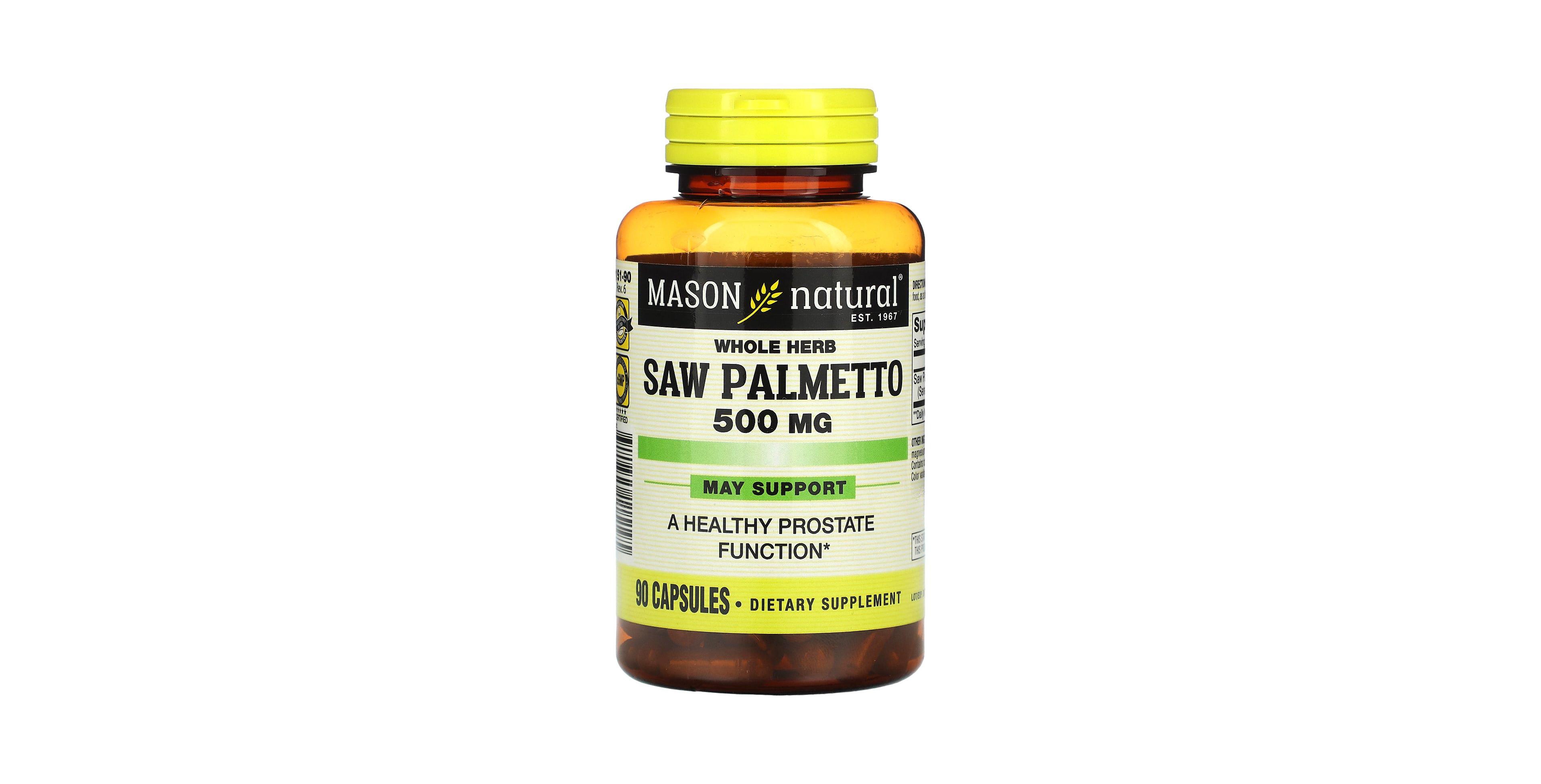 Mason Natural Whole Herb Saw Palmetto 500 mg