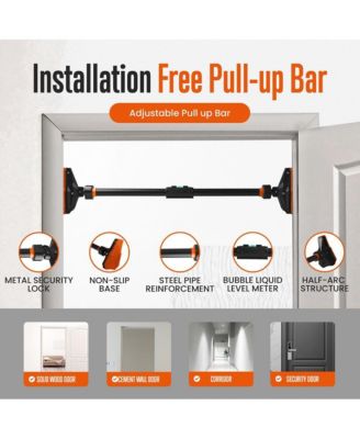 Doorway Pull Up and Chin Up Bar With Adjustable Width and Automatic Locking, 42.9” - 62.2” Inches
