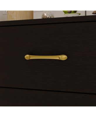   9-Drawer   Particle Board, MDF   Golden Accents, Water-Resistant Surface, Anti-Deformation Wooden Dresser