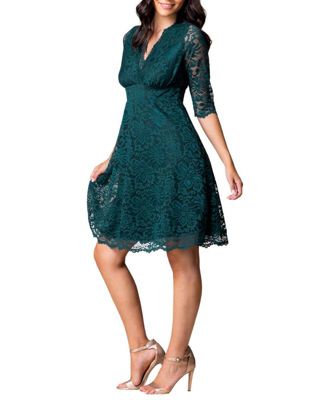 Women's Mademoiselle Lace Cocktail Dress with Sleeves