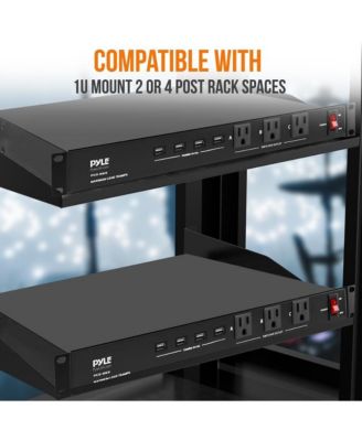 Pro Audio Power Supply Surge Protector, Rack Mount Power Conditioner Strip with (4) USB Charge Ports