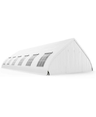 20'X40' Peach Shaped Party Tent Heavy-duty Wedding Canopy with Zipper Doors