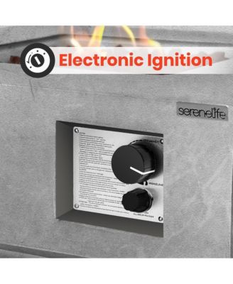 40,000 BTU Propane Gas Fire Pit Table with Cover